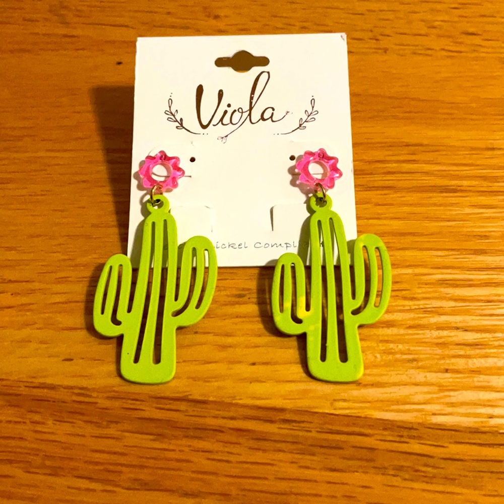 Cactus earrings